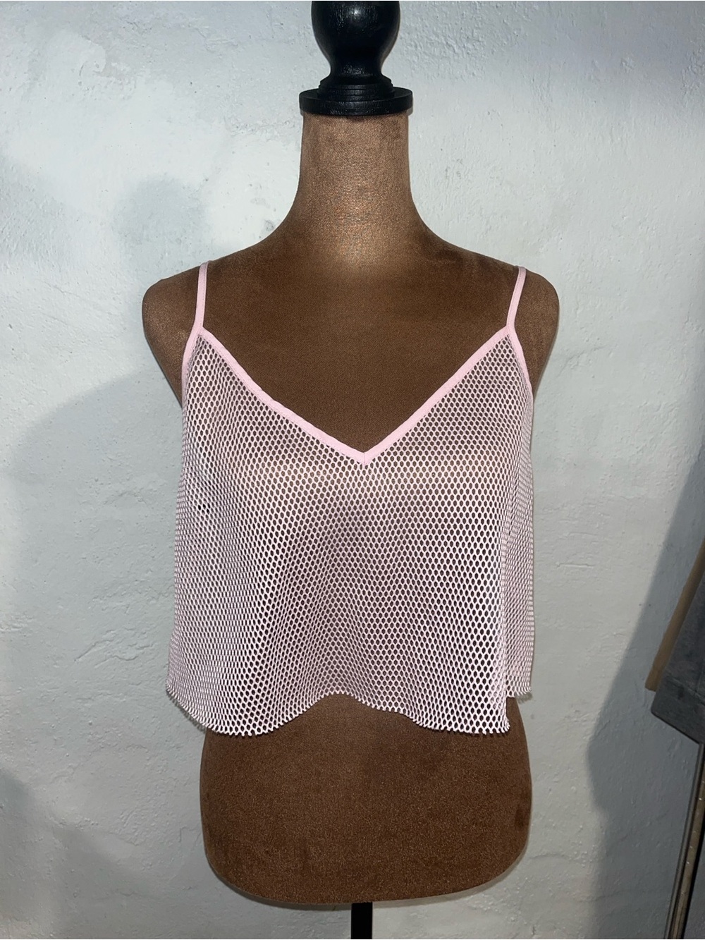 Forever 21 Mesh Cropped Tank Top